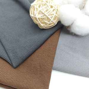 Tissu côtelé en coton 50S 2×2 découpable 200G, matière tricotée rayée en coton et élasthanne pour T-shirts et chemises basiques pour hommes - Product Image 3