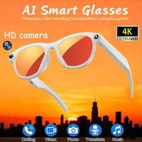 Occhiali Intelligenti M88 GPT con Fotocamera 200MP, Chiamate BT, Video 6K HD, Chat Fotografico AI, Assistente Vocale, Batteria 290mAh, Certificati CE/FCC