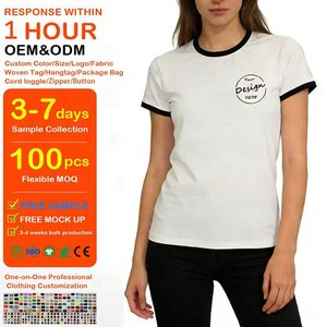 Servicio de Muestras OEM, Venta al Por Mayor, Logotipo Personalizado, Camiseta Ecológica Antiarrugas, Informal, con Estampado Digital, Corte Regular, de Algodón Blanco para Verano - Product Image 1
