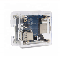 Casing akrilik Pi Zero/Orange Pi Zero Plus, casing pelindung kotak transparan untuk oranye Pi Zero & papan ekspansi