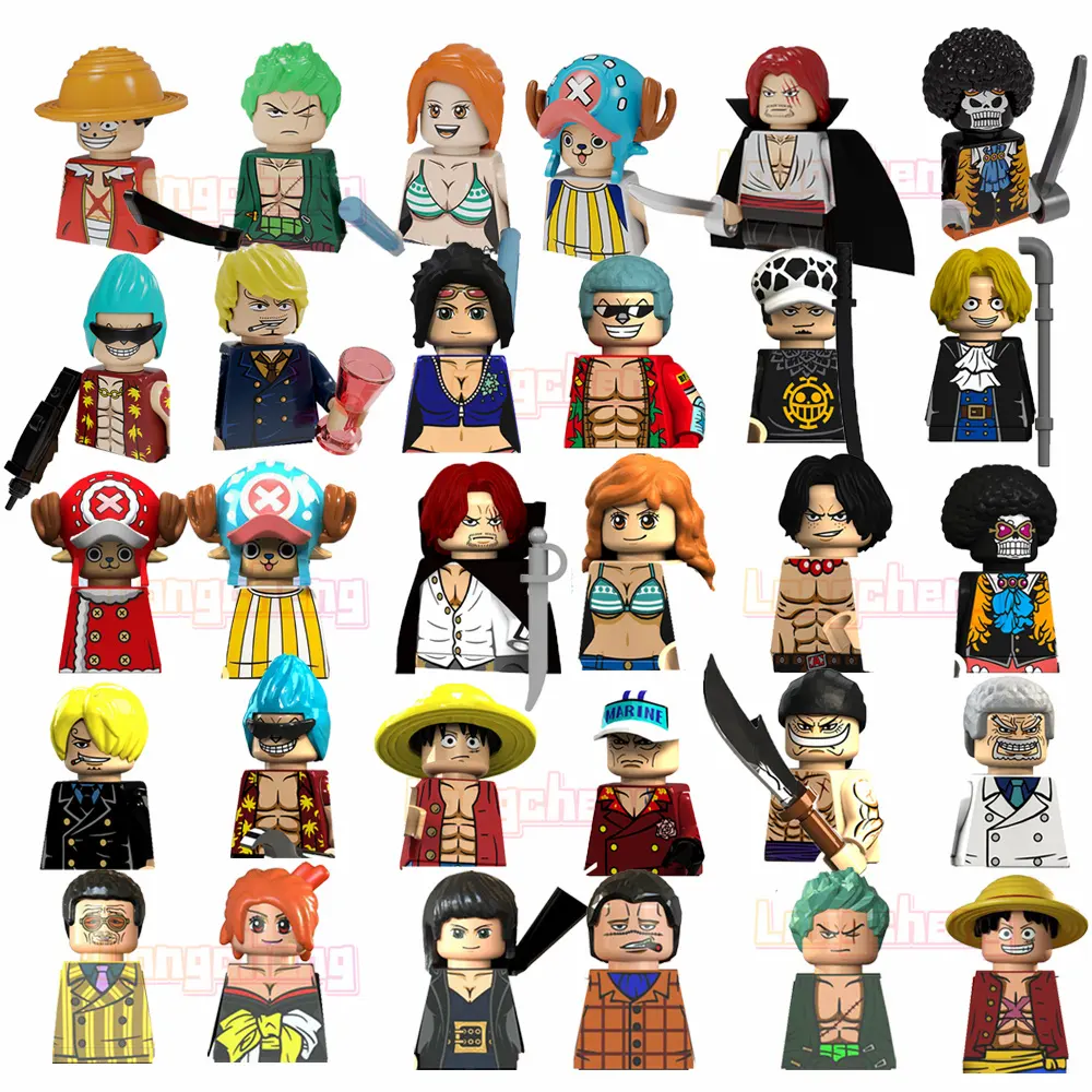 PG8244 Luffy Gear 5 giappone cartone animato Anime pezzo scimmia Roronoa Zoro Nami TonyTony Chopper Mini figure di costruzione figure di blocco giocattoli