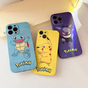 Cartoon Schattige Pikachu Anime Telefoon Hoesje Voor Iphone 11 12 13 14 15 Pro Max Mobiele Hoes