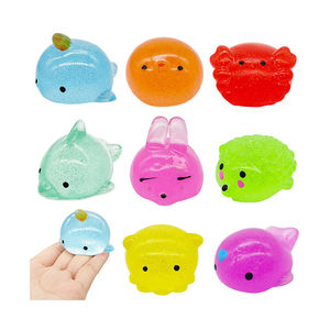 Juguete Antiestrés para Niños, Estilo Nuevo, Conejito Adorable de TPR Rosa, Azul y Blanco, Lindo Juguete para Aliviar el Estrés - Product Image 6