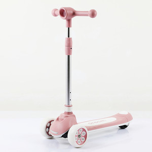 Trottinette pour enfants de 3 ans et plus, réglable en hauteur, pliable, pour garçons et filles, rose et bleu - Product Image 4