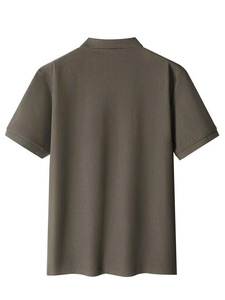 เสื้อยืดกอล์ฟยืดได้สำหรับผู้ชายเสื้อยืดระบายอากาศได้ดีผ้าดูดซับความชื้นป้องกันรังสียูวีจากปกเสื้อควบคุมริ้วรอย - Product Image 3