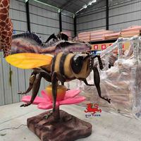 Parc à thème modèle d'insecte artificiel Animatronic modèle d'abeille réaliste