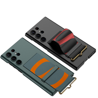 Étui de téléphone en PC ultra-fin de luxe GKK pour S23/S24/S25 Ultra avec protection contre les chocs et dragonne souple