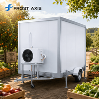 Gefrierfleisch-Lagerung Mobiler Kühlanhänger Frost Axis Begehbarer Gefrierschrank Anhängbare Kühlzelle mit Sanyo Copeland Kompressor CE
