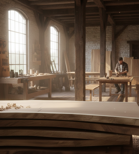 แผ่นไม้ซัวร์เนื้อแข็งแบบออร์แกนิก ขอบธรรมชาติ ดีไซน์ร่วมสมัย ทนทาน ลายไม้โดดเด่น เหมาะสำหรับเฟอร์นิเจอร์และโรงแรม - Product Image 1