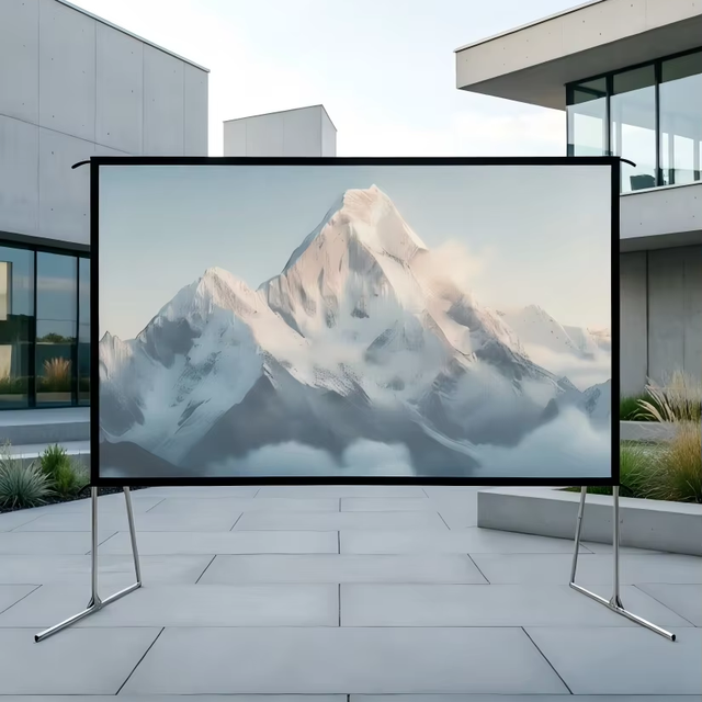 TELUXSEE Screen Fast-Fold Projection Screen Front 150 16:9 Portable Outdoor&Home Theater Camping Projector Screen With Carry Bag