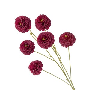 Bouquet de fleurs artificielles en soie, haute simulation, décoration de mariage et de maison, bleu, violet, rose - Product Image 5