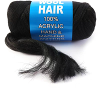 Fil à tresser africain de haute qualité, laine brésilienne, fil de laine brésilienne, extensions de cheveux au crochet, tresses jumbo