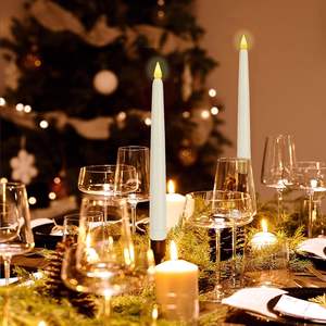 11 Inch LongTapered LED <b>Candle</b> Warm White Flameless Remote Control Low Price Halloween Wedding Decorations New Year's Holiday - Product Image 6