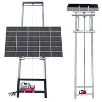 Élévateurs de toit photovoltaïques automatiques certifiés, monte-charge électrique pour panneaux solaires, pour travaux de toiture