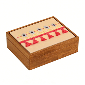 Caja de Regalo de Lujo para Dulces, Chocolates, Frutas Secas y Pasteles, con Diseño de Huevo de <span class=keywords><strong>Pascua</strong></span>, para Bodas, Ramadán Mubarak, con Bordado de Lino - Product Image 2