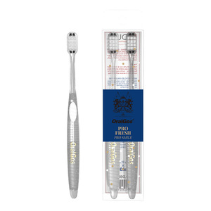 Brosse à dents OralGos à poils souples pour adultes, soin manuel, lot de 2 - Product Image 5