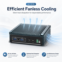 Mini PC Compacto con CPU I7-8550U/I3-1215U/I5-1235U, LAN, USB, COM, HD, VGA, SSD Opcional, Windows/Linux para Control de Puerta de Enlace