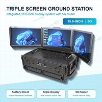 Station de Contrôle au Sol Industrielle Portable et Robuste AMTIPC pour UAV, Intel I7-12800H, 32 Go de RAM, SSD 1 To, Routeur 5G Intégré, Haute Performance
