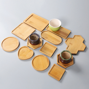 Vente chaude, sous-verres en bambou classiques écologiques, sous-verres pour plantes, plateaux de drainage pour pots de fleurs, pour succulentes et <span class=keywords><strong>cactus</strong></span> - Product Image 2