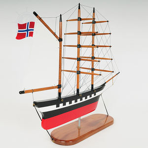 Handcrafted Tall Ship <b>Model</b> Vietnam Freestanding Decoration Nautical Sailing Boat Ornament Home Office Display Painted <b>Wood</b> - Product Image 4