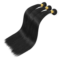 Extensiones de Cabello Sintético al por Mayor, 24 Pulgadas, 100g, Doble Trama, Estilo Yaki, Liso, Resistente al Calor, 25 Colores