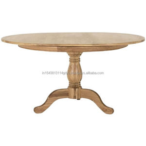 Mobilier et décoration de maison en bois d'Indonésie moderne de haute qualité Table à manger ronde en bois de teck recyclé - Product Image 1