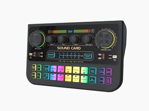 Huayi Voice X1 Sound Crad puede <span class=keywords><strong>cambiar</strong></span> la <span class=keywords><strong>voz</strong></span> con reverberación para Youtube Podcast Live Streaming - Product Image 5