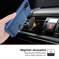 Portefeuille en cuir pour téléphone portable, étui de voiture magnétique pour iPhone, Samsung Galaxy Note