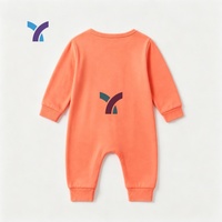 Combinaison bébé en viscose de bambou à double fermeture éclair, personnalisable, vente chaude, unie, pas chère, vente en gros