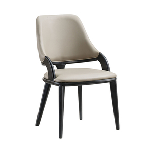 China Factory Modern Round Back Armrest White Leather Bentwood <b>Walnut</b> Wood KD Legs Living Room <b>Chairs</b> Furniture Supplier - Product Image 1