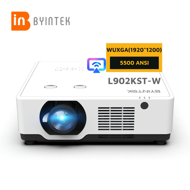 For Ultra HD Wireless Projector L902KST-W 1080P 3LCD 5500 Lumens Built-in Speakers Projection Mapping for Business Office