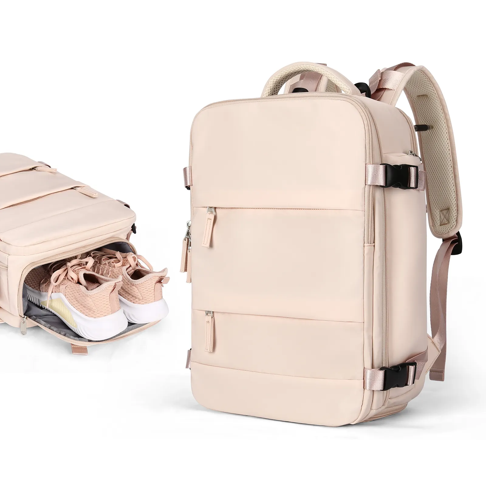 Mochila impermeável com logotipo personalizada, mochila masculina impermeável com usb para laptop de viagem e escola