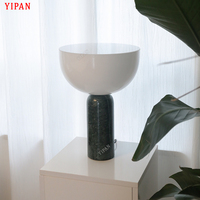 Lampes de table de bureau LED rechargeables sans fil Lampes de table modernes en marbre tactile Dimmable USB Batterie rechargeable Mable Home Decor Lampe portable
