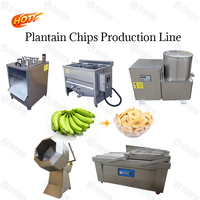 Meilleur prix pour une ligne de production de chips de banane, machine à faire des chips de banane, ligne de production semi-automatique de chips de banane