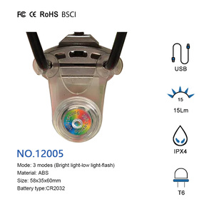 Feu arrière à led pour vélo de montagne, ampoule suspendue pour siège de bicyclette, tuyau, flash, accessoires - Product Image 2