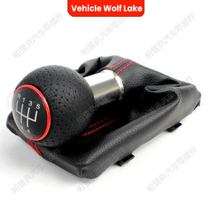 ฝาครอบหัวเกียร์หนังสำหรับ Audi A4 B6 A3 S3 8L 8P ปี 2000-2012 แบบ 5 สปีด พร้อมหัวเกียร์ในตัว - Product Image 4