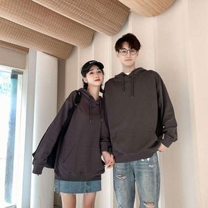 Dark Gray Cartoon Print Men's Plus Size Pullover Hoodies Spring Season Digital Printing Fleece Fabric Custom Manufactured - Product Image 5