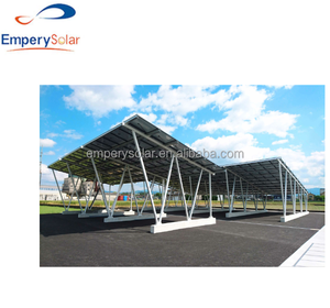 Structure de carport solaire commerciale adaptée, 0,375 kW, 220/110 volts AC, 15 ans de garantie, dépend des dimensions du toit, 0~60 degrés, 60 m/s - Product Image 6