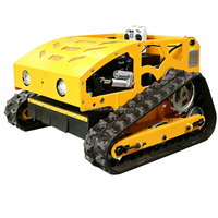 Tondeuse à gazon télécommandée sur chenilles H-550L, moteur Loncin 224CC, machine robotisée de coupe d'herbe tout-terrain pour pentes et désherbage