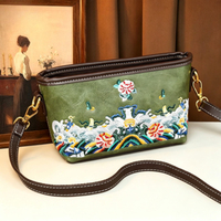 Sac à main vintage 3D gaufré pour femme, sac bandoulière rétro avec visage de dame, sac messager, pochette de téléphone de créateur