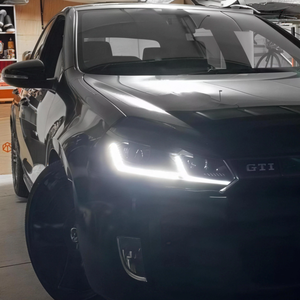 Feux de jour à LED, phares HID, yeux d'ange, faisceau bi-xénon, 12V, Plug+Play, 6000K, 8000 Lm, compatibilité universelle, nouveau <span class=keywords><strong>Golf</strong></span> 6 MK6 2008-2013, 45W - Product Image 5