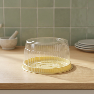 XDJ Round <b>Plastic</b> Cake <b>Container</b> With PET Clear Lid Transparent <b>Food</b> Grade XDJ-CC-65H - Product Image 2