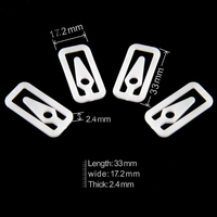Clips de vêtement en plastique transparent en forme de U pour l'emballage des chemises, marque JY