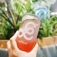 Envase de Plástico Transparente para Bebidas, Latas de Refresco, Café Frío, Pastel, Helado, Jugo, con Tapa de Anillo