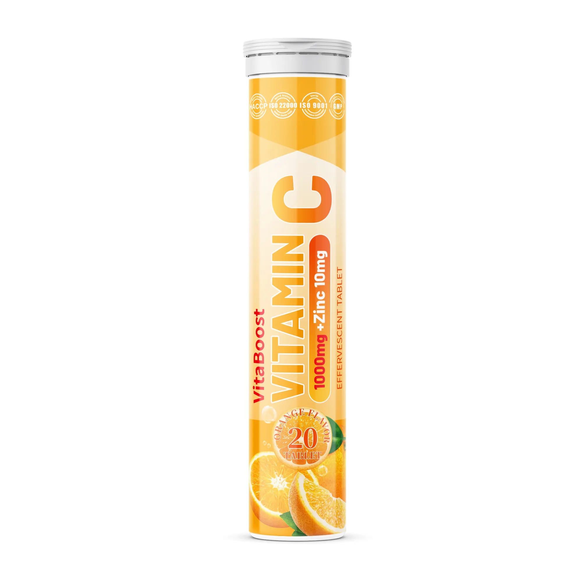 Nieuw Aangekomen Factory Outlet Hoge Kwaliteit Vitamine C 1000Mg Plus Zink Bruistablet