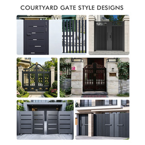 Puertas de Jardín Eléctricas de Aluminio Fundido Estilo Europeo al Mejor Precio, Puertas Altas <span class=keywords><strong>para</strong></span> Villas, Puerta de Patio <span class=keywords><strong>para</strong></span> Uso Doméstico - Product Image 3