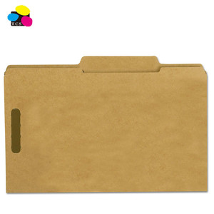 Carpeta con cierre Manila, 10% reciclada, ecológica, con guía de altura, reforzada, con pestaña de posicionamiento central derecha de corte 2/5, para oficina y escuela - Product Image 4