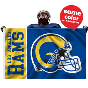 Venta caliente 3x5ft doble cara personalizado <span class=keywords><strong>Los</strong></span> <span class=keywords><strong>Angeles</strong></span> Rams equipo de fútbol bandera múltiples diseños 3x5ft banderas - Product Image 1
