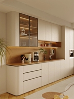 Nuevo Diseño Ecológico, Aparador Modular Moderno de Madera con Acabado Brillante, Mueble de Bar para Café y Vino, Mueble de Comedor