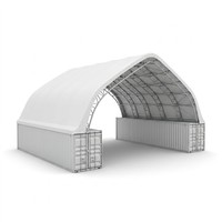 Structure de stockage en tissu pour conteneurs de chantier, abri de bureau, entrepôt, tente de campement certifiée, structure de hangar en acier galvanisé pour l'exploitation minière